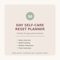 30-Day Self-Care Reset Planner printable workbook cover