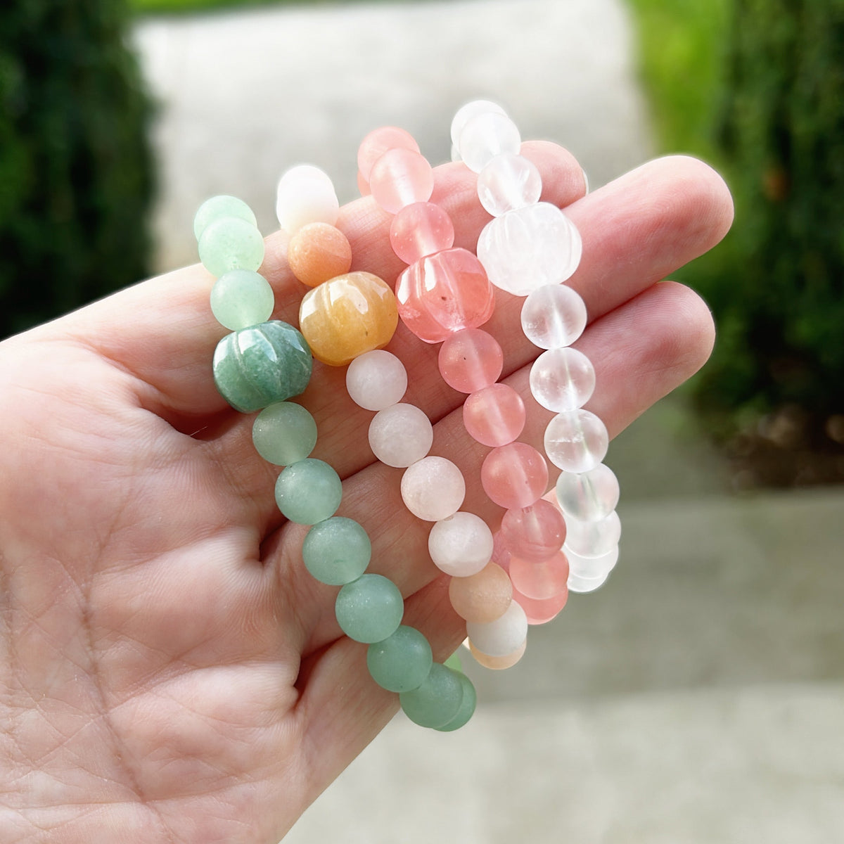 Pumpkin Crystal Bracelet – Fall Gift