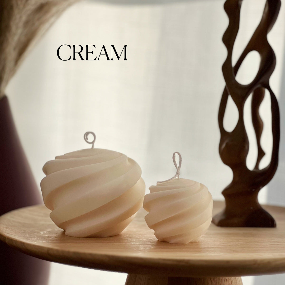 Ensemble de bougies en cire de soja Swirl Ball