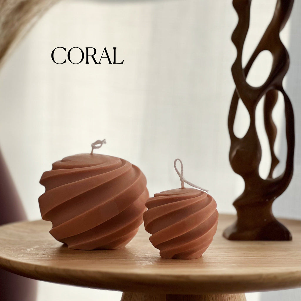 Ensemble de bougies en cire de soja Swirl Ball