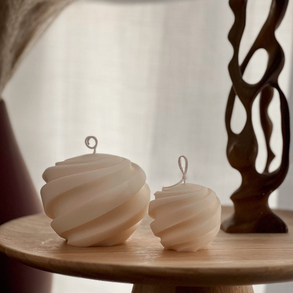 Ensemble de bougies en cire de soja Swirl Ball