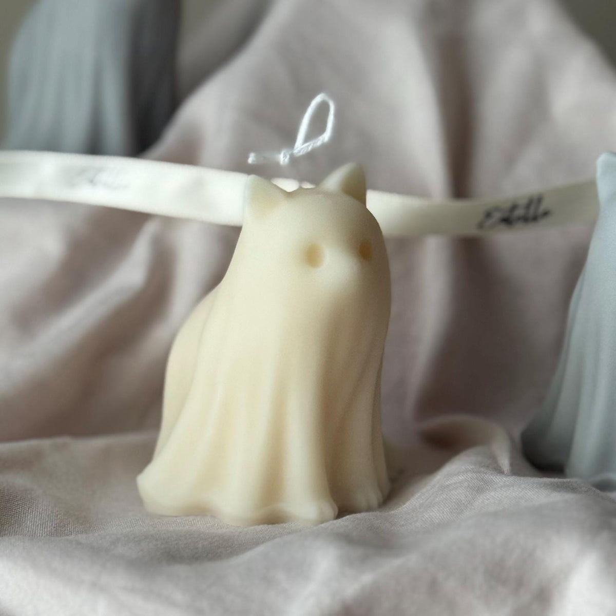 Cat Ghost Soy Wax Candle – Halloween Gift