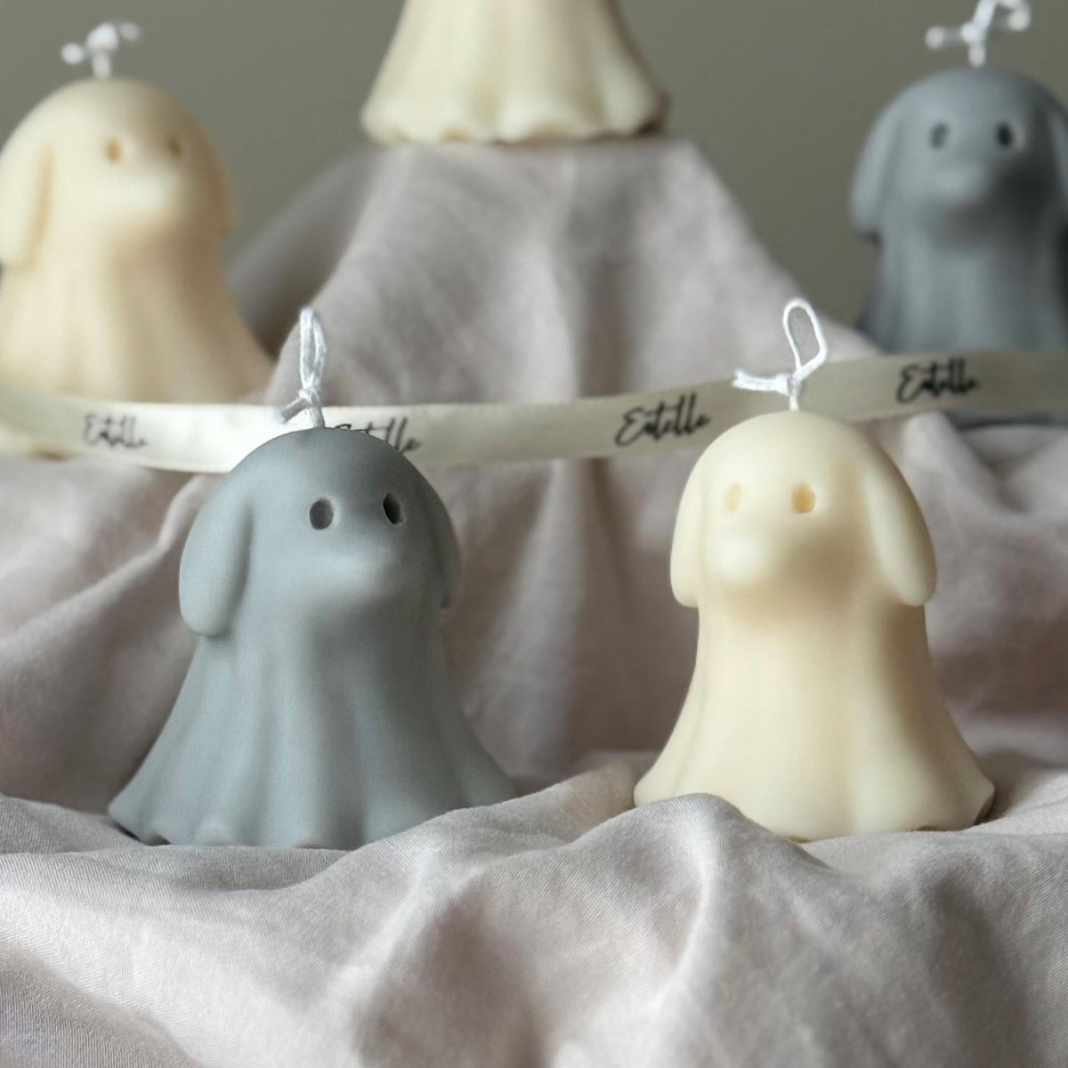 Dog Ghost Soy Wax Candle – Halloween Gift