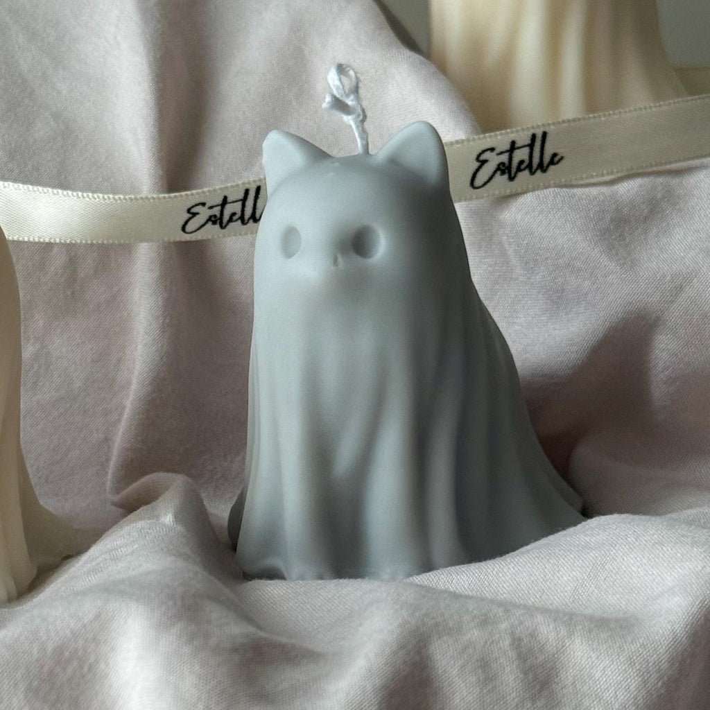 Cat & Dog Ghost Candle Duo – Halloween Gift Set
