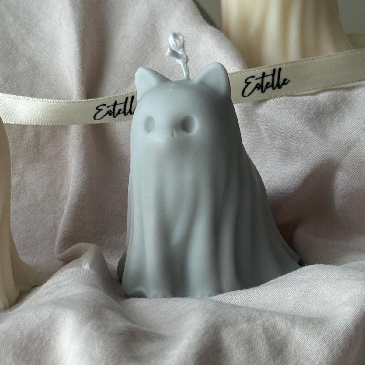 Cat & Dog Ghost Candle Duo – Halloween Gift Set
