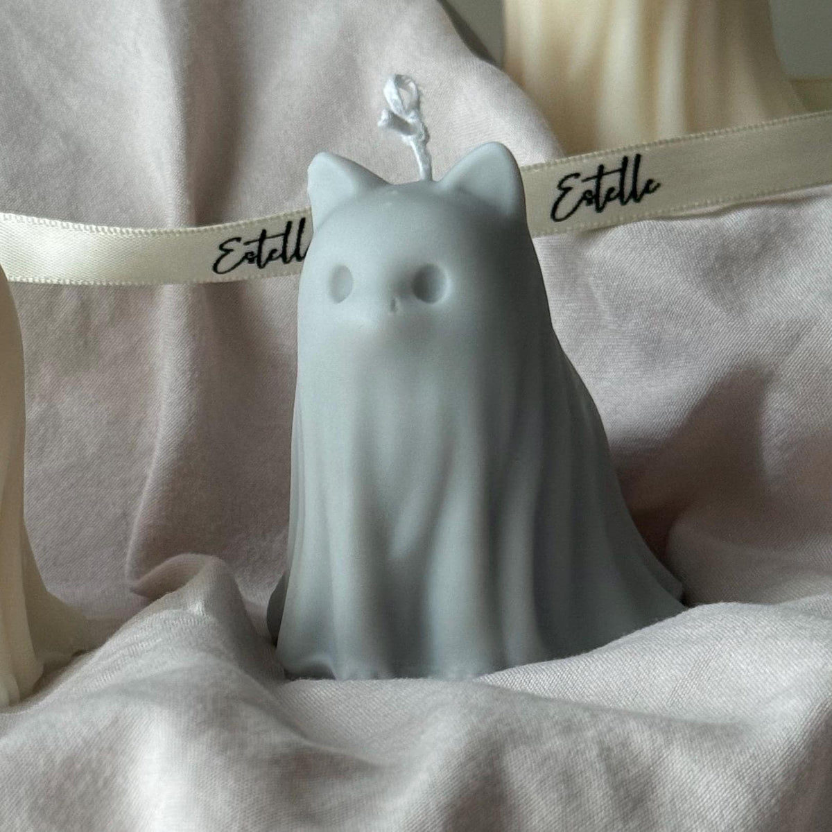 Cat Ghost Soy Wax Candle – Halloween Gift
