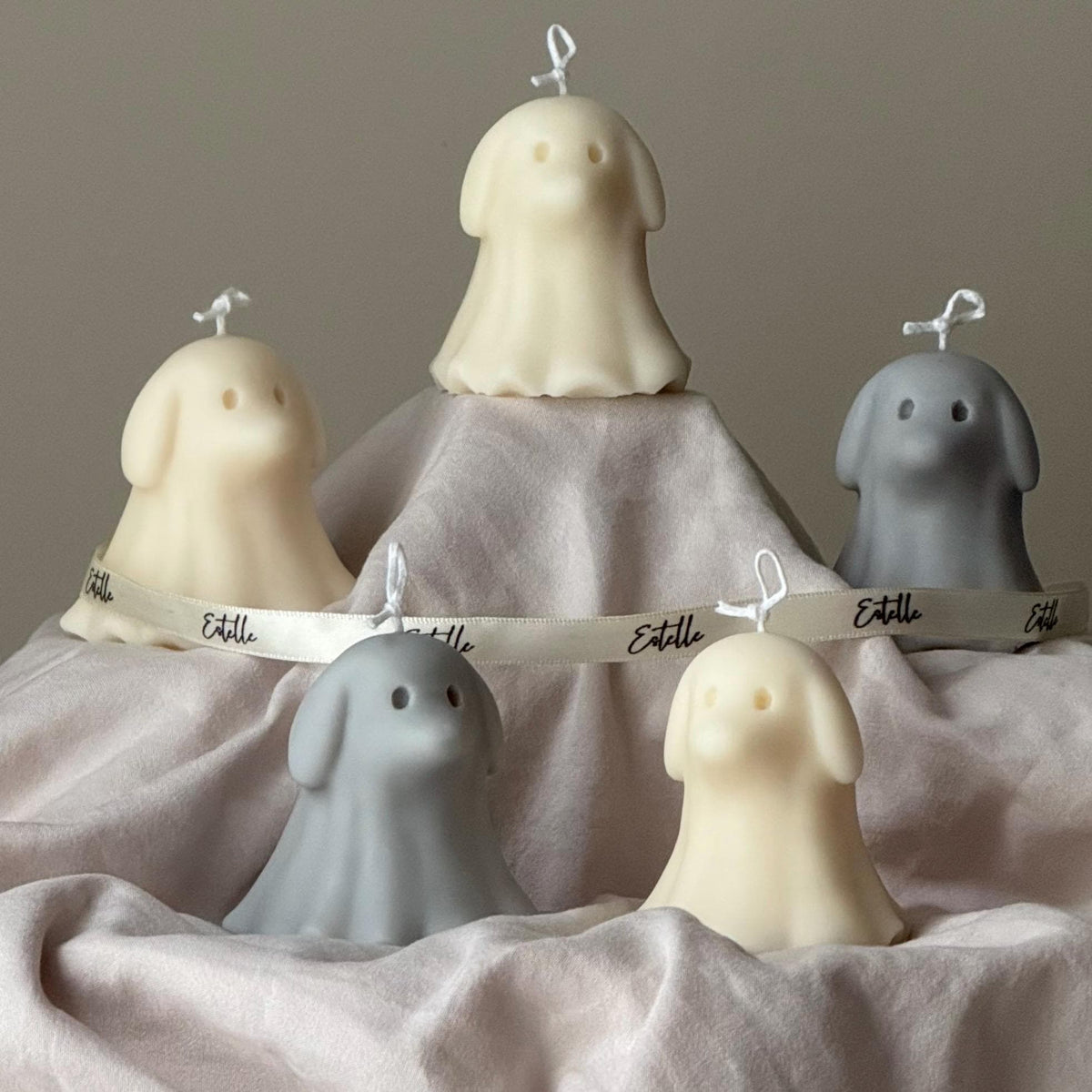 Dog Ghost Soy Wax Candle – Halloween Gift
