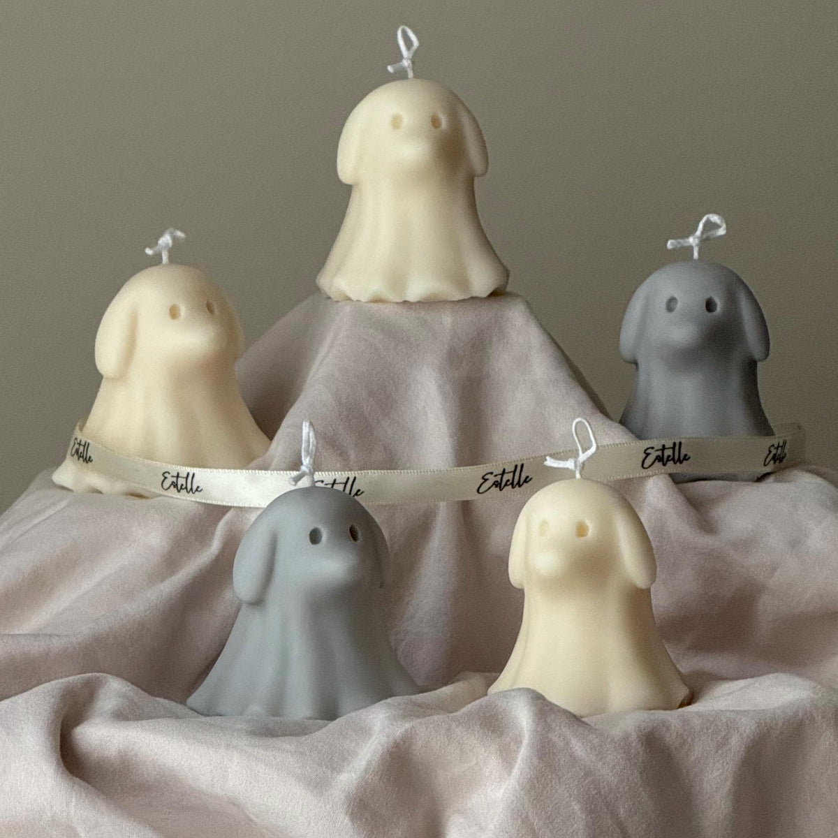 Dog Ghost Soy Wax Candle – Halloween Gift