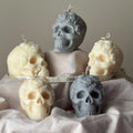 Floral Skull Soy Wax Candle – Halloween Gift