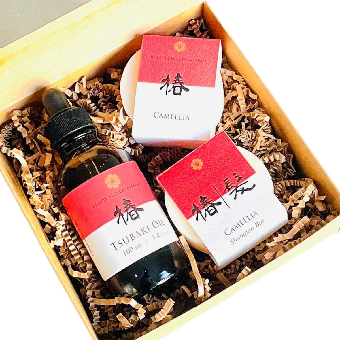 Coffret cadeau de soins personnels japonais Tsubaki